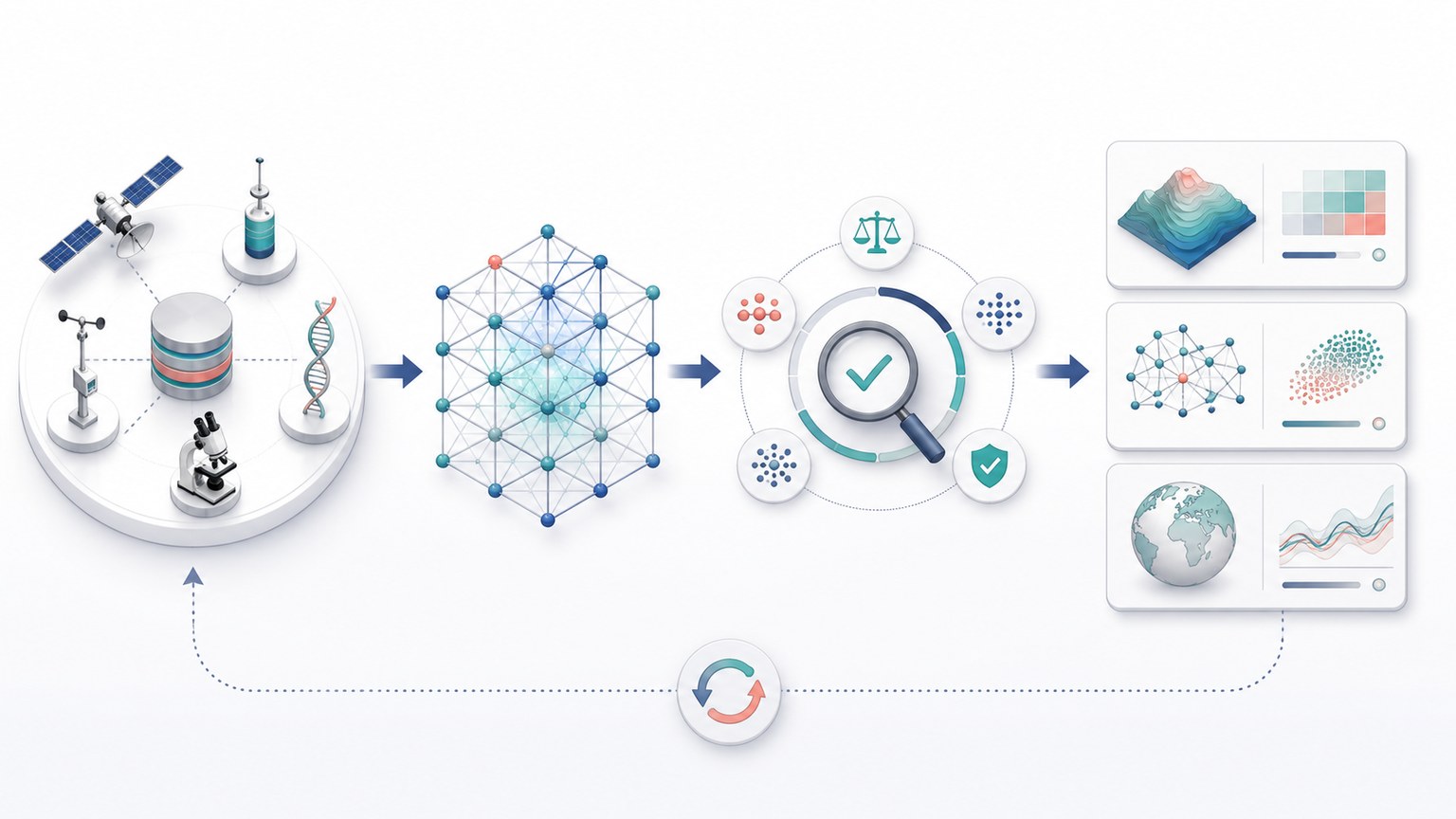 Trustworthy AI workflow Mechanism Diagram example generated for a scientific mechanism figure page