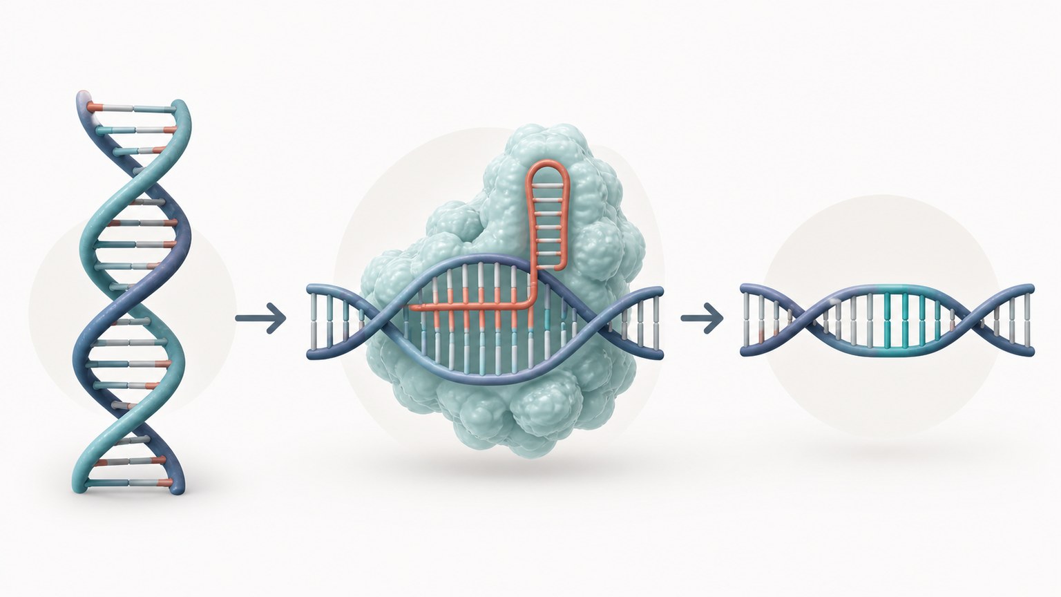 CRISPR-Cas9 Diagram example generated for a scientific mechanism figure page